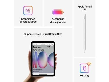 Tablet Apple iPad mini (2024) 8,3" 512 GB Niebieski