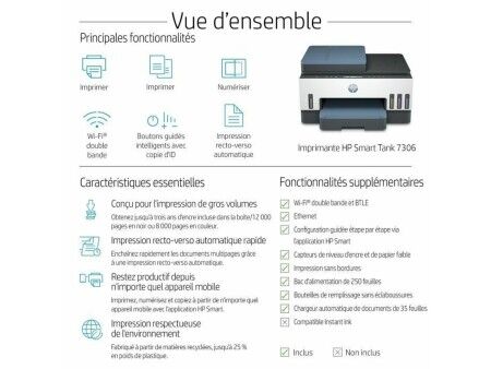 Drukarka Wielofunkcyjna HP Smart Tank 7306