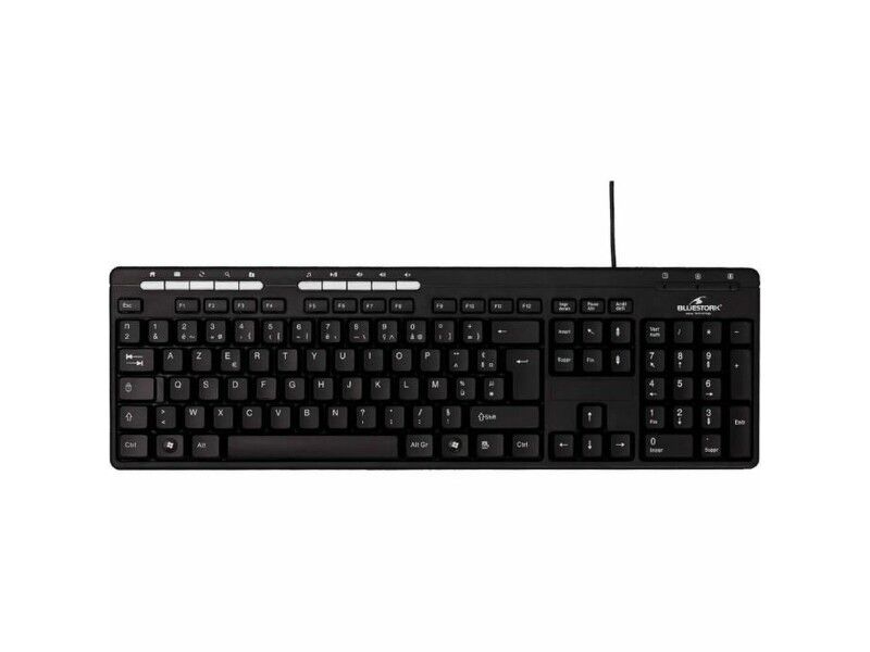 Klawiatura Bluestork BS-KB-MEDIAFIRST Francuski AZERTY