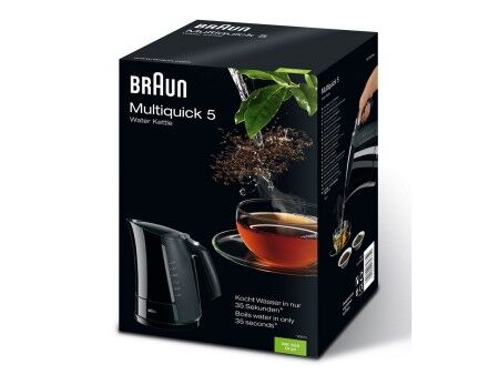 Czajnik Elektryczny z Lampką LED Braun 533631 1,7 L Czarny Plastikowy 3000 W 1,7 L