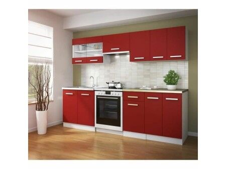 Meble Pomocnicze 40 x 47 x 82 cm Czerwony Plastikowy Melamina PVC