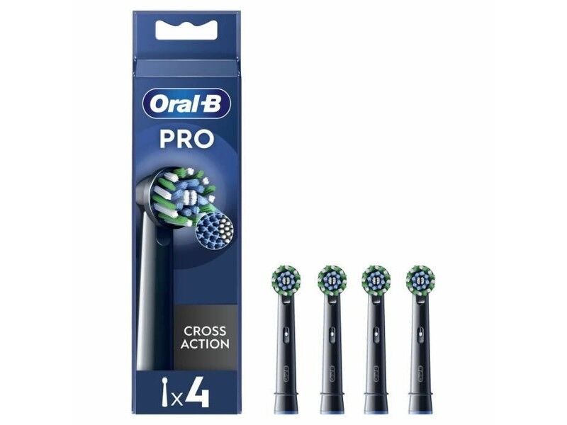 Główka do Szczoteczki do Zębów Oral-B Pro Cross action Czarny 4 Sztuk