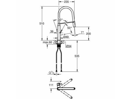 Kran jednouchwytowy Grohe Concetto 31491000