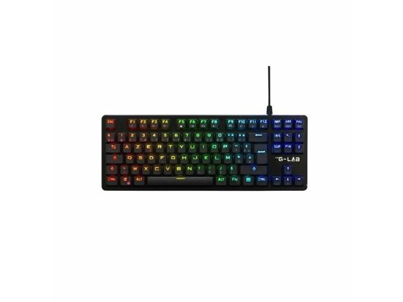Klawiatura do Gier/ OR: Klawiatura Gamingowa The G-Lab KEYZ PLATI. TKL Czarny Azerty Francuski