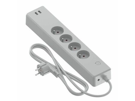 Listwa 4-gniazdkowa Tomas bez przełącznika Calex USB x 2