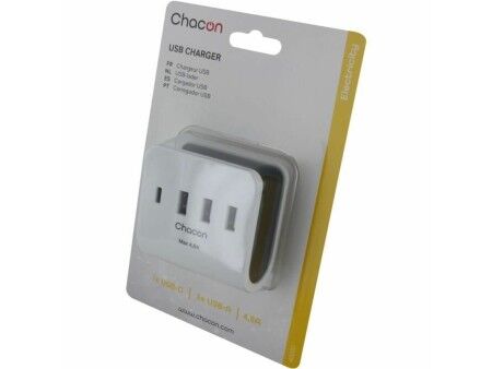 Ładowarka USB ścienna Chacon Biały