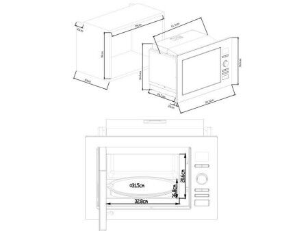 Mikrofalówka z Grillem Continental Edison CEMO25GINE 25 L 900 W