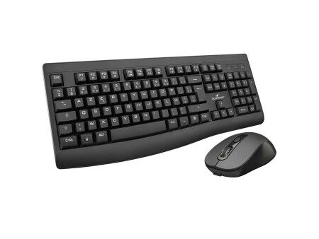 Klawiatura i Myszka Bluestork Clavier Souris Sans Fil Czarny
