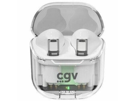 Słuchawki bezprzewodowe z etui ładującym CGV URBAN GHOST Biały