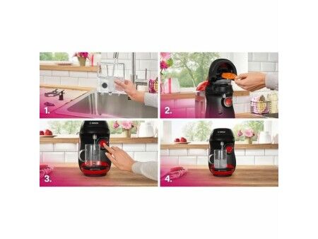 Ekspres do Kawy na Kapsułki BOSCH TAS103E Czarny rouge 1400 W 700 ml
