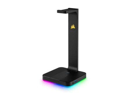 Stojak na słuchawki Corsair ST100 RGB Premium USBx2 Czarny USB Jack 3.5 mm USB-A