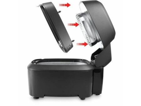 Frytkownica na gorące powietrze DeLonghi Czarny 1400 W 1,25 kg