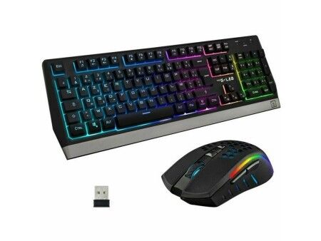 Klawiatura i Myszka The G-Lab Combo Tungsten Francuski AZERTY