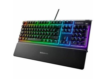 Klawiatura mechaniczna SteelSeries APEX 3 Czarny Francuski AZERTY