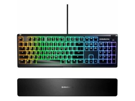 Klawiatura mechaniczna SteelSeries APEX 3 Czarny Francuski AZERTY