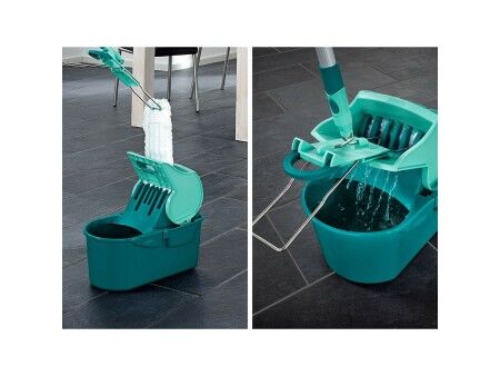 Mop with Bucket Leifheit Niebieski Plastikowy Związek 8 L