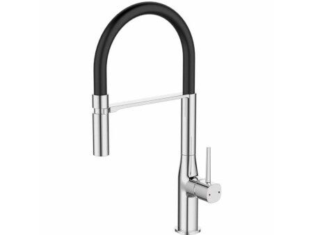 Kitchen Tap Rousseau ILO Czarny Szary Srebrzysty