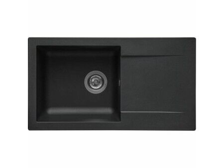 zlewozmywak Stradour 78 x 43,5 cm Czarny matowy Czarny