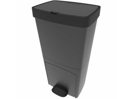Kosz na śmieci Kitchen Move Szary Plastikowy 70 L