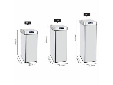 Kosz na śmieci Kitchen Move Szary 70 L