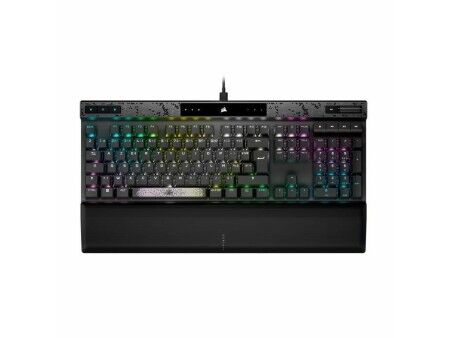 Klawiatura Bluetooth Corsair K70 MAX RGB Czarny Szary Francuski AZERTY
