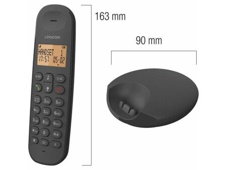 Telefon Stacjonarny Logicom DECT ILOA 250 DUO Czarny