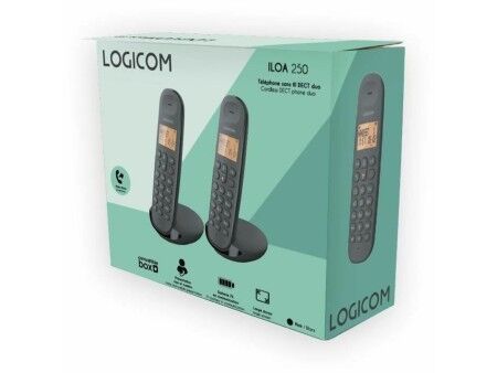 Telefon Stacjonarny Logicom DECT ILOA 250 DUO Czarny