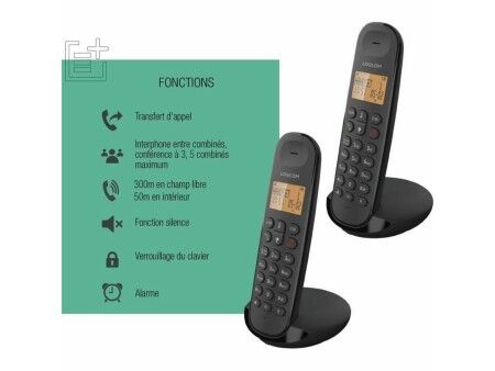 Telefon Stacjonarny Logicom DECT ILOA 250 DUO Czarny