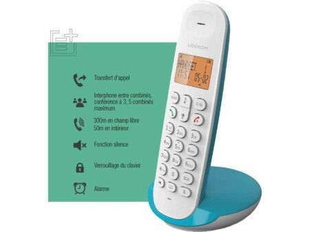 Telefon Stacjonarny Logicom DECT ILOA 150 SOLO Turkusowy