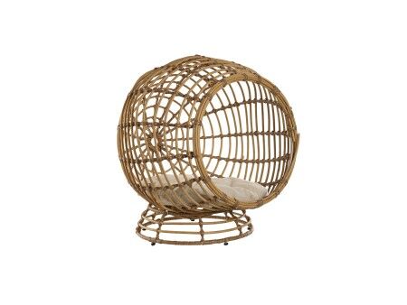 Łóżko dla zwierząt domowych Home ESPRIT Biały Naturalny rattan syntetyczny 60 x 58 x 58 cm
