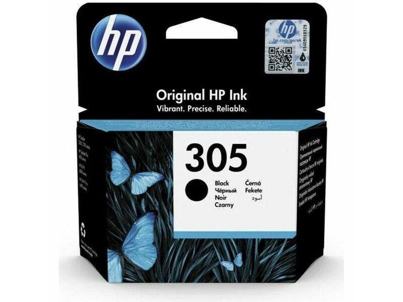 Oryginalny Wkład Atramentowy HP 305 Czarny
