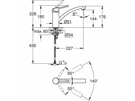 Kran jednouchwytowy Grohe 30358000