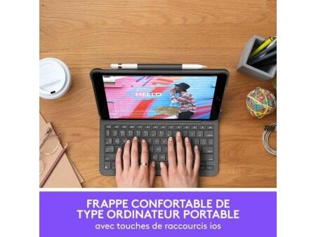Pokrowiec na Tablet Logitech Slim Folio Grafit AZERTY