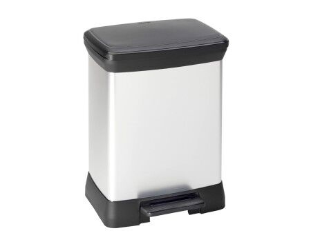 Kosz na śmieci do recyklingu Curver Duo Déco Srebrzysty 10 L 18 L