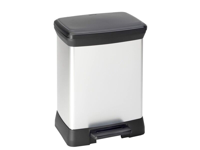 Kosz na śmieci do recyklingu Curver Duo Déco Srebrzysty 10 L 18 L