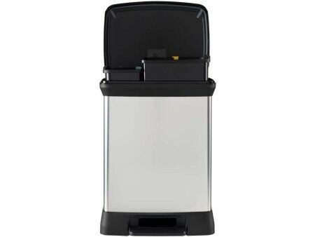 Kosz na śmieci do recyklingu Curver Duo Déco Srebrzysty 10 L 18 L