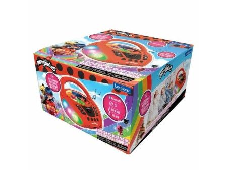 Odtwarzacz CD/MP3 Lexibook Miraculous Bluetooth 5.0 Czerwony
