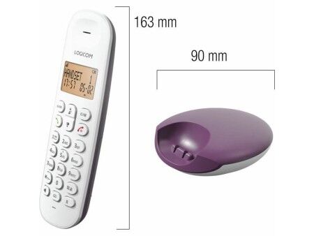 Telefon Stacjonarny Logicom DECT ILOA 150 SOLO Bakłażan