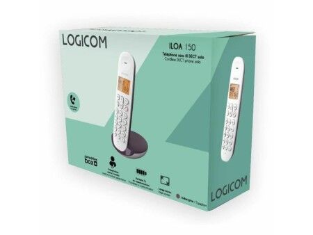 Telefon Stacjonarny Logicom DECT ILOA 150 SOLO Bakłażan