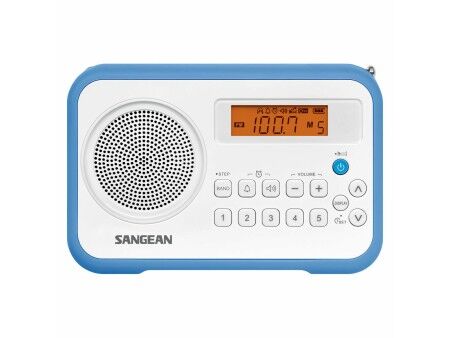 Radio Sangean PRD18W Niebieski Bursztyn Niebieski/Biały