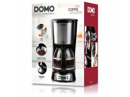 Ekspres do Kawy Przelewowy DOMO DO708K Czarny 1000 W