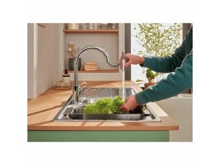 Kran jednouchwytowy Grohe StartLoop Kształt C Mosiądz