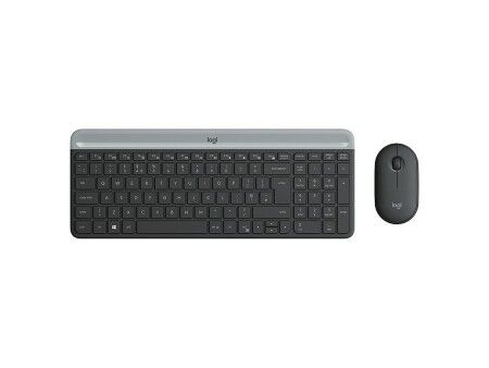 Klawiatura i Myszka Logitech 920-009190 Czarny Szary Francuski AZERTY