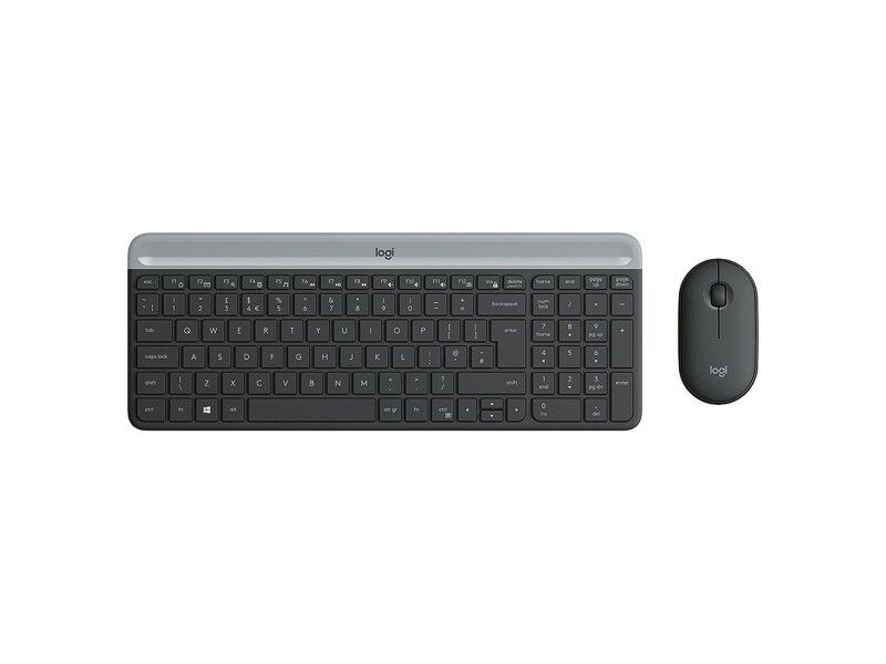 Klawiatura i Myszka Logitech 920-009190 Czarny Szary Francuski AZERTY