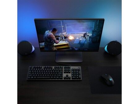 Klawiatura Logitech Lightsync G512 Gaming Czarny Oświetlenie RGB AZERTY