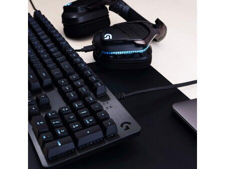 Klawiatura Logitech Lightsync G512 Gaming Czarny Oświetlenie RGB AZERTY