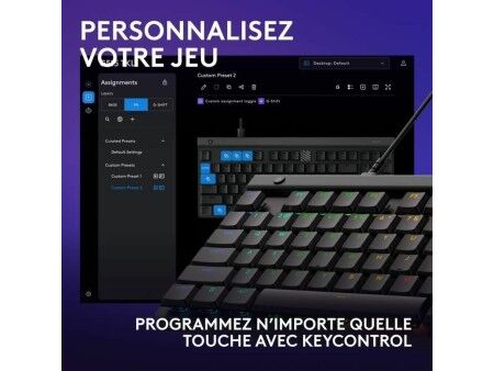 Klawiatura Logitech G515 TKL Czarny AZERTY