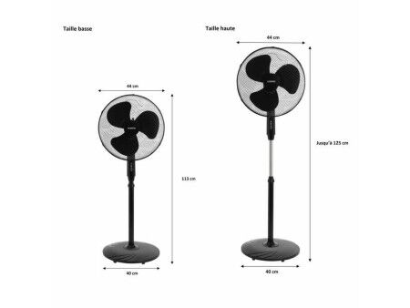Wentylator stołowy Oceanic 683568 Czarny 45 W