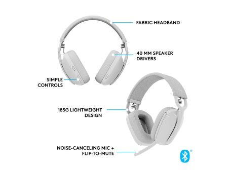 Słuchawki z Mikrofonem Logitech Biały