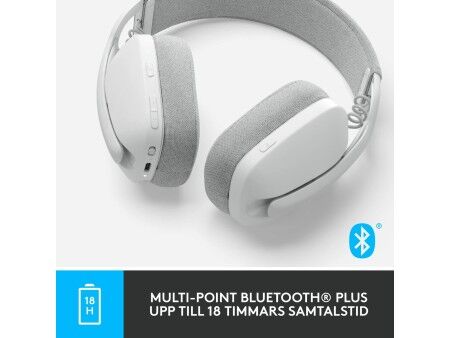 Słuchawki z Mikrofonem Logitech Biały